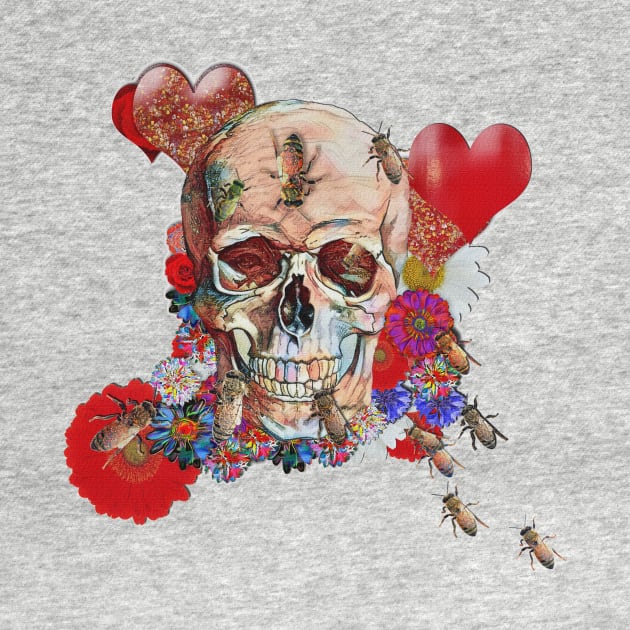 Flower Power Skull by Diego-t